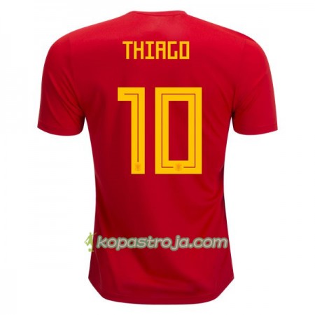Billiga Fotbollströjor Spanien Thiago 10 VM 2018 Hemma tröja